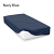 Navy 4FT Crease Resistant Polycotton Percale Fitted Sheets