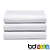 White 200 Count Polycotton Percale Flat Sheets
