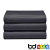 Black 200 Count Polycotton Percale Flat Sheets