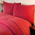 Red Brushed Cotton Flat Sheets