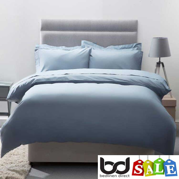 Storm Blue 200 Thread Count Egyptian Cotton Bedding