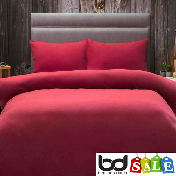 Red Brushed Cotton Bedding