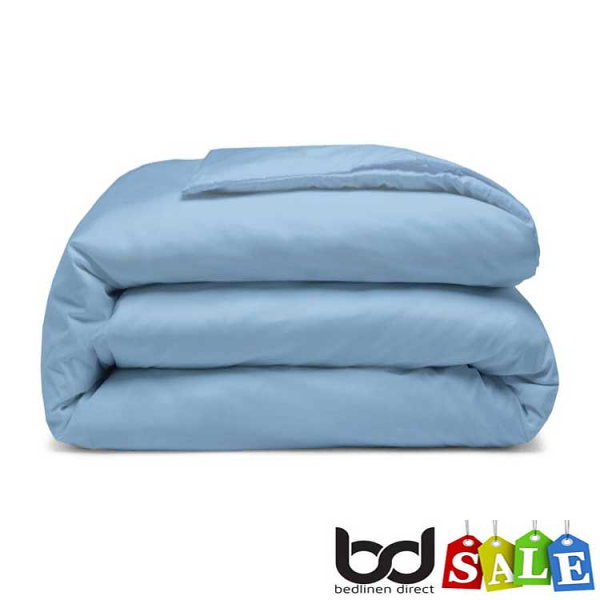 Sky Blue 200 Count Polycotton Percale Bedding