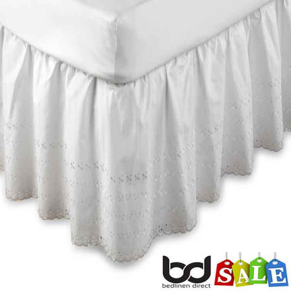 Easy Fit Broderie Anglaise Valances