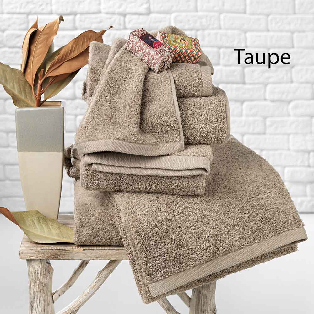 Lavish Home 67-0036-W Luxury Cotton Towel Set White/Black 2 Piece Bath Sheet Set Made from 100% Zero Twist Cotton 
