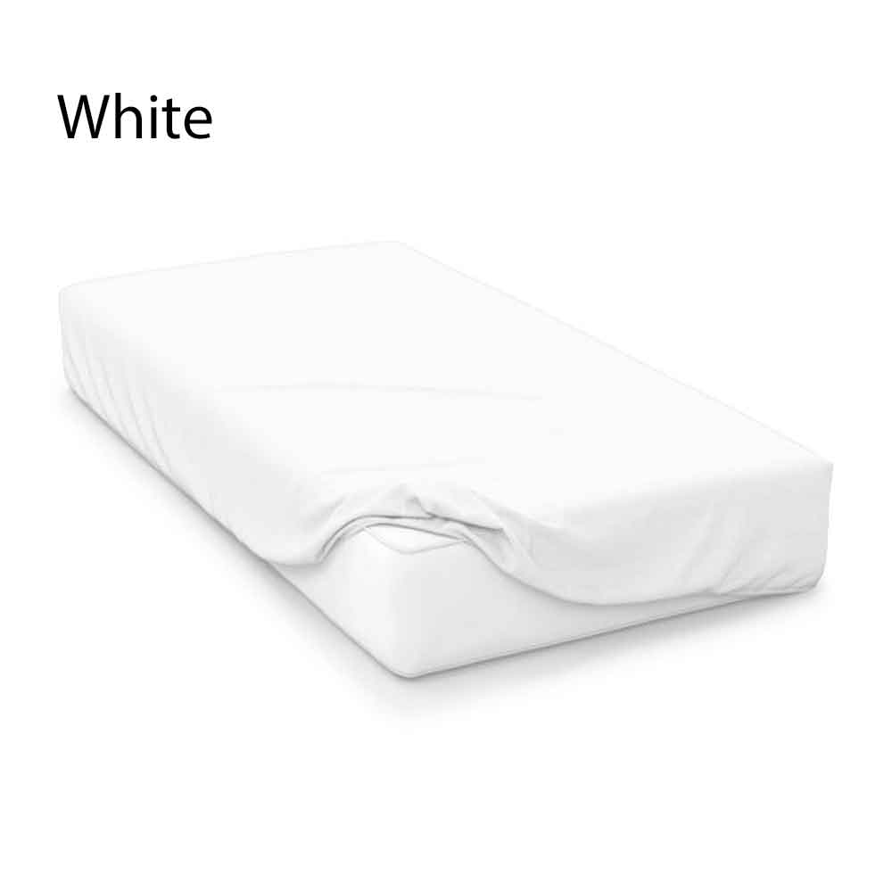 100% Poly Cotton 4FT Fitted Bed Sheets HOME ACE® White Easy Iron Percale 4FT Small Double Fitted Sheet Small Double Sheets Polycotton Fitted Sheet caught Small Double Bed Cotton Bed Sheets 