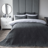 Porto Charcoal Grey Bedspreads