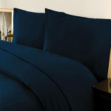 Navy Blue Brushed Cotton Bedding